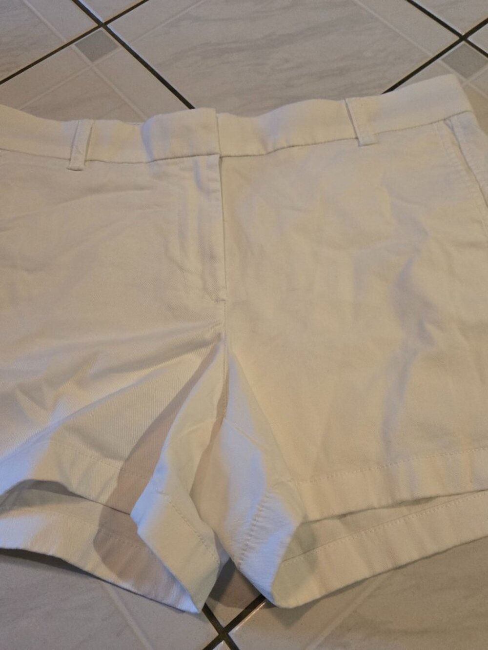 NWT J Crew 4" Chino Shorts White 12